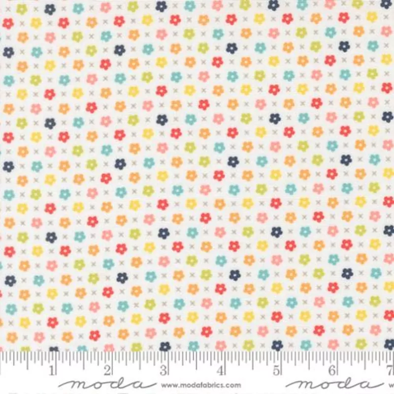“Delightfully Yours”-Blooms Small Floral Cloud by Sherri & Chelsi for Moda