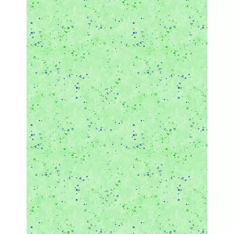 “Floral Flutter Splatter Green” Fabric by the 1/4 Yard