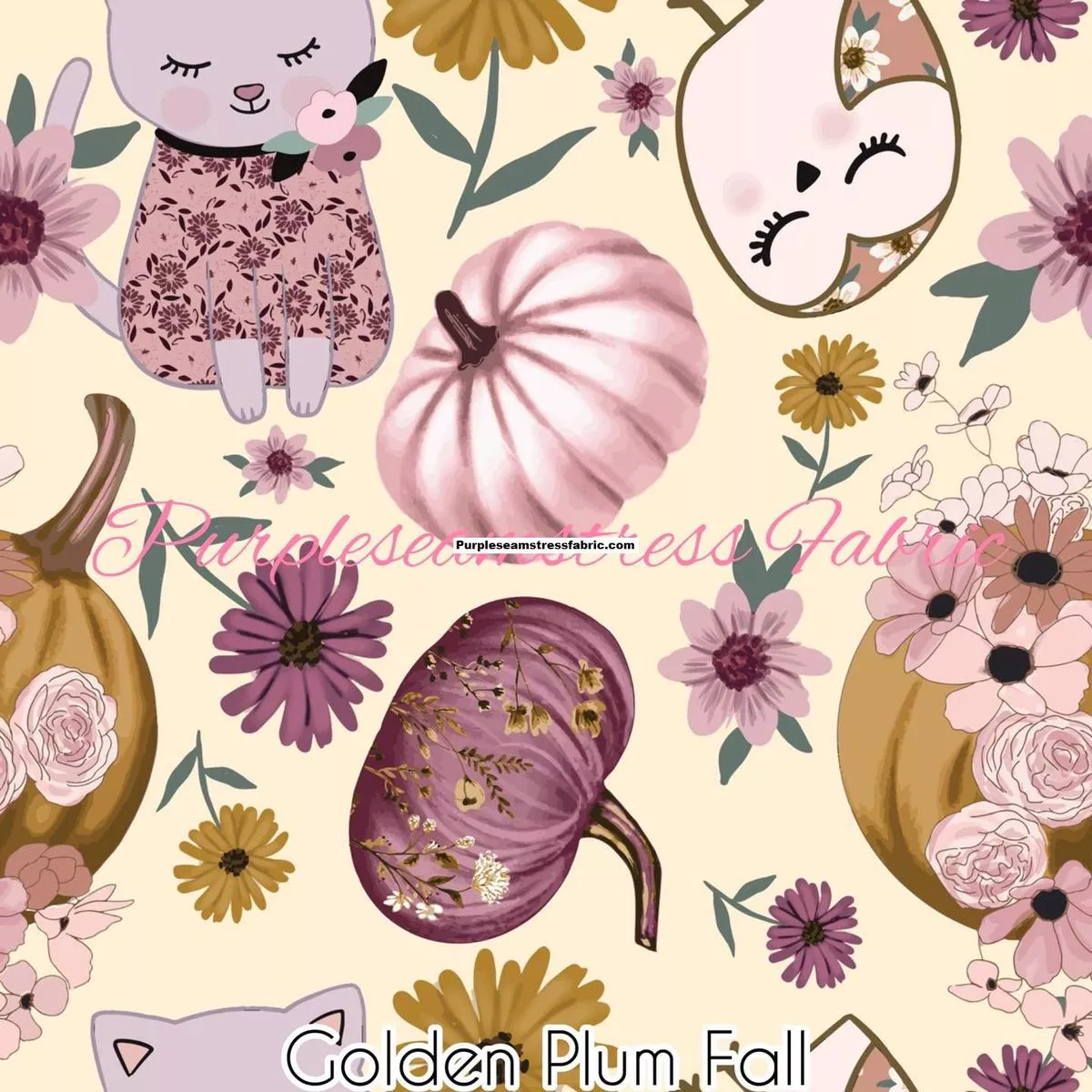 Golden Plum FallFabric
