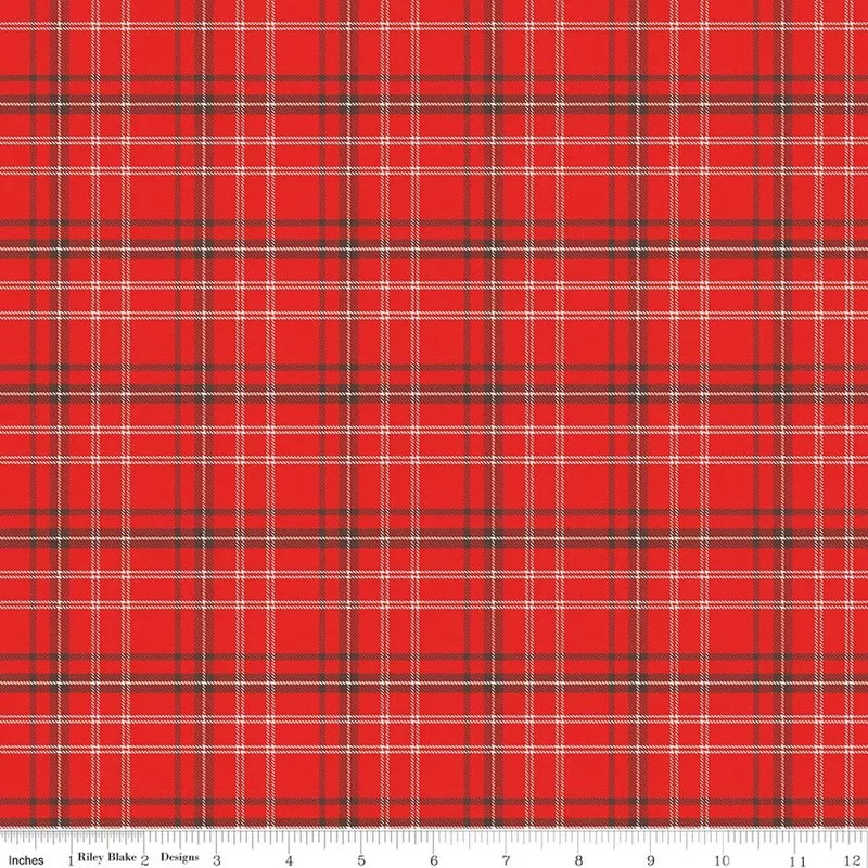 “Happy Haven” Plaid Red By Shawn Wallace For Riley Blake