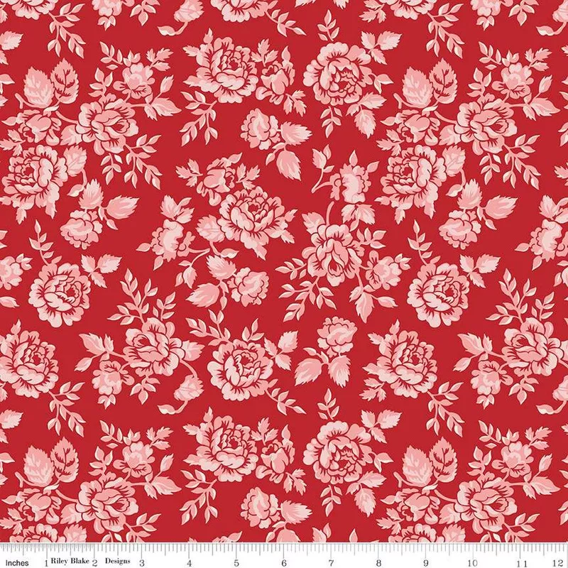 “Home Town”- Parry Schoolhouse Red by Lori Holt of Bee in My Bonnet for Riley Blake