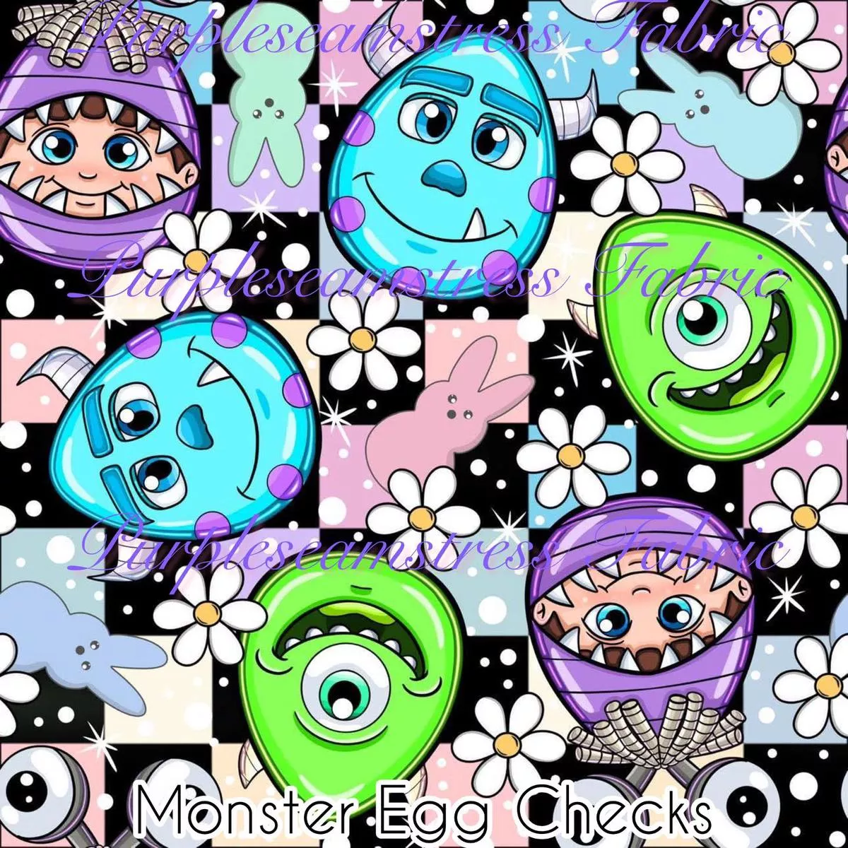 Monster Egg ChecksFabric