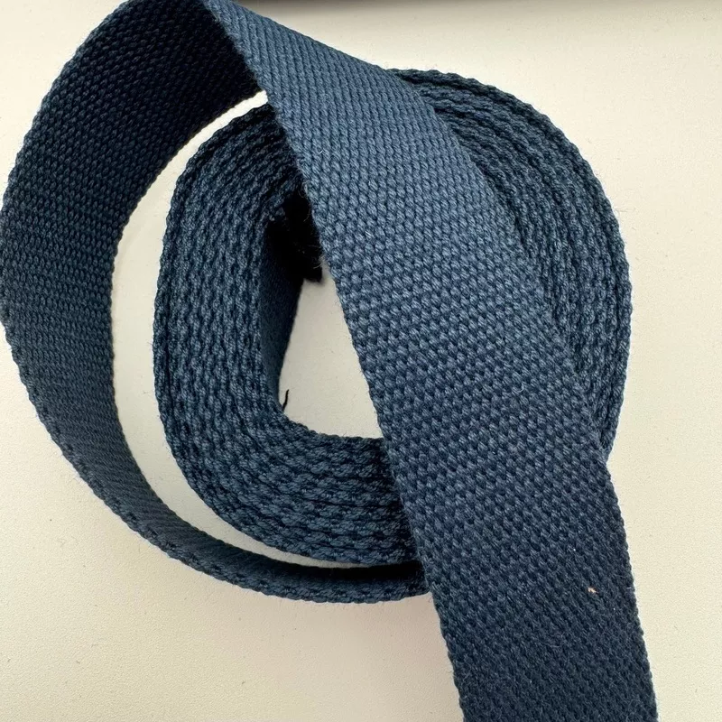 Navy Blue Cotton Webbing 1″ or 1.5″ BY THE YARD