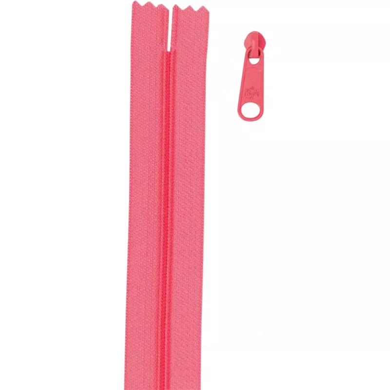 Zipper by the Yard – Coral