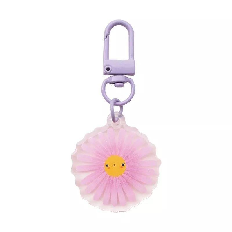 Zipper Charm Purple Aster Flower 1.5″x3″ Lizzy House LH-EVDZ011